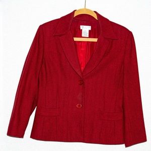 Wool blended blazer, size 8P